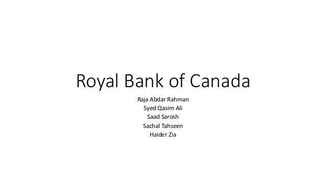 Royal Bank Of Canada Organizational Chart