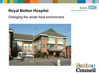 Royal Bolton Hospital
Changing the whole food environment
 
