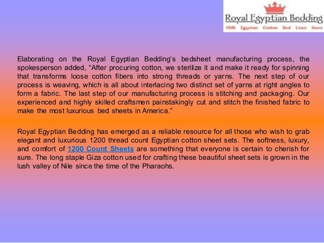 Royal Egyptian Bedding Offering 1200 Thread Count Egyptian Cotton Sol