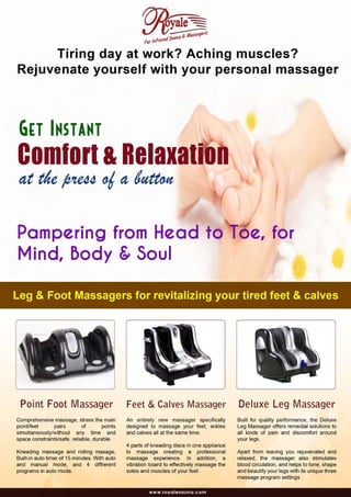 Royale massagers brochure