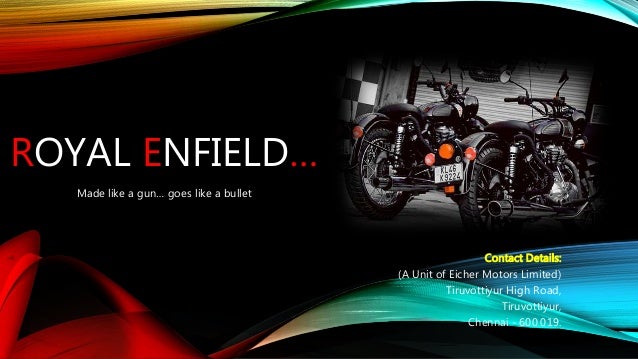 royal enfield a unit of eicher motors