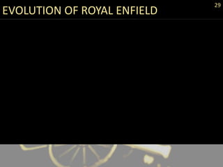 EVOLUTION OF ROYAL ENFIELD
29
 