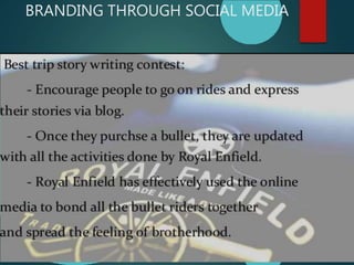 BRANDING THROUGH SOCIAL MEDIA
 