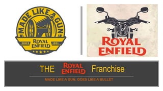 THE
MADE LIKE A GUN, GOES LIKE A BULLET
Franchise
 