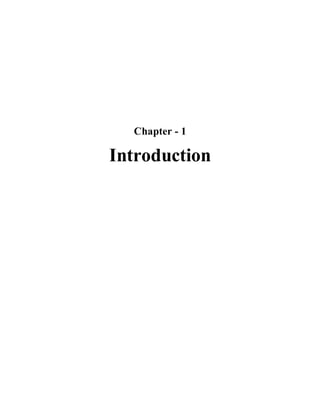 Chapter - 1
Introduction
 