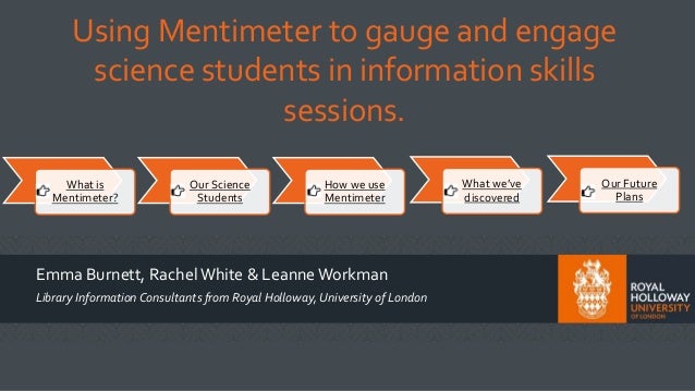 using mentimeter to gauge