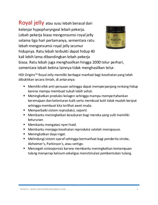 Ternyata Manfaat Royal Jelly Hdi Untuk Anak 