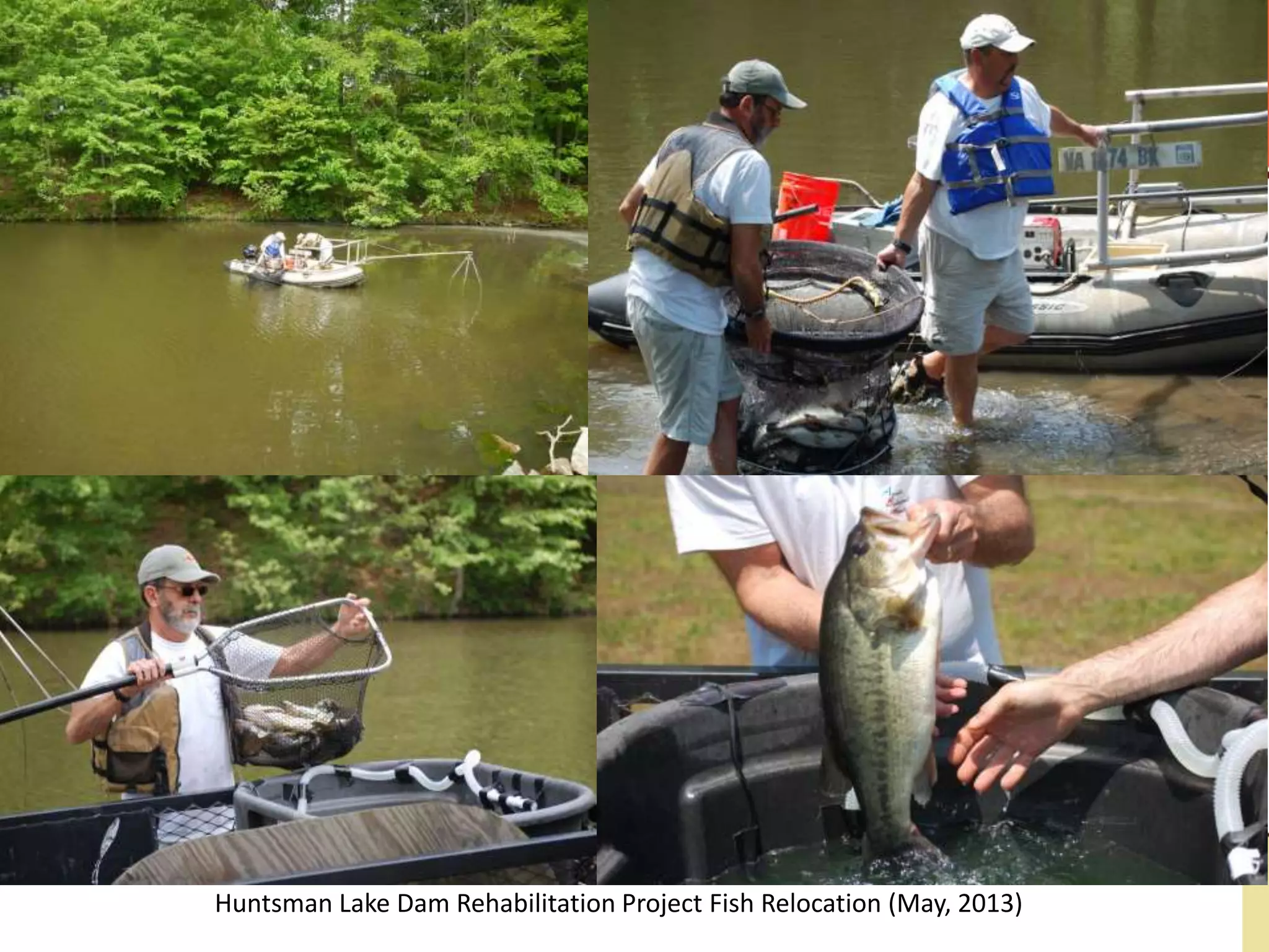 Huntsman Lake Dam Rehabilitation Project Fish Relocation (May, 2013)
 