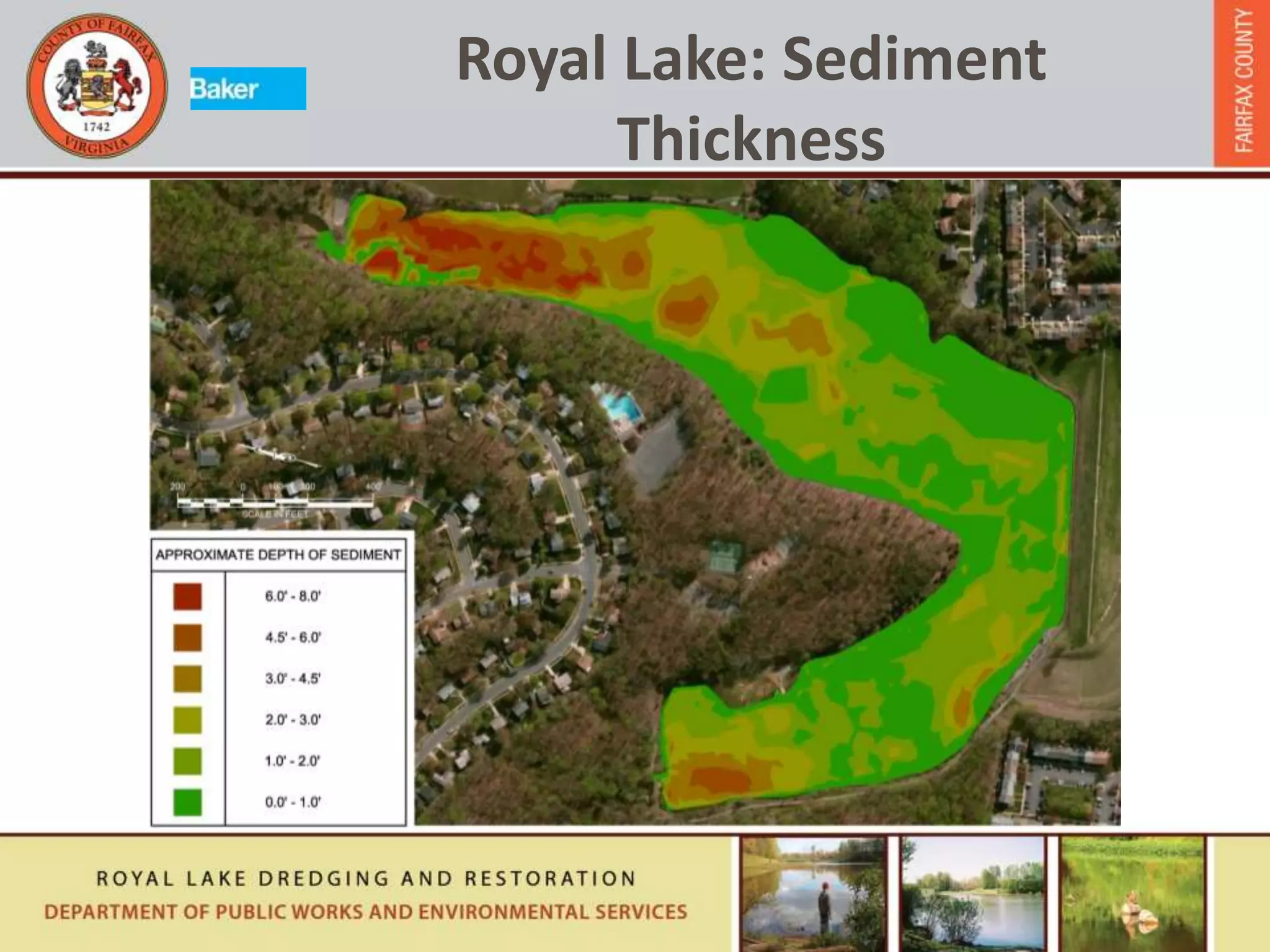 Royal Lake: Sediment
Thickness
 