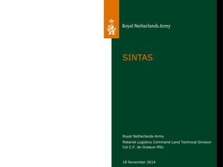 141118 Royal Netherlands Army contributions and benefits | PPT