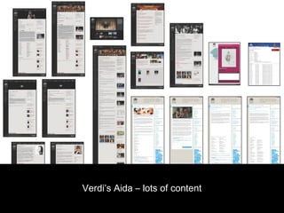 Verdi’s Aida – lots of content
 