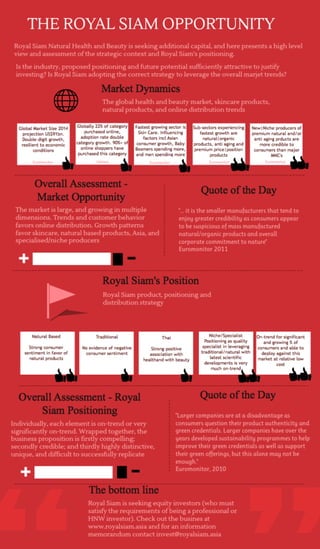 Royal Siam infographic