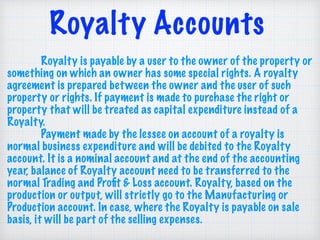 Royalty Accounts Pdf – Module IV-Royalty Account – PUFJY