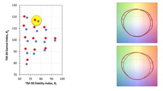 70
80
90
100
110
120
130
60 70 80 90 100
TM-30GamutIndex,Rg
TM-30 Fidelity Index, Rf
 