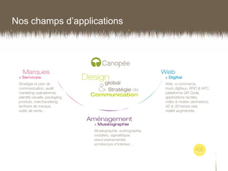 Nos champs d’applications
 