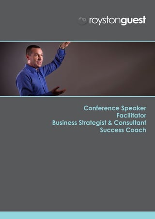 Conference Speaker
                       Facilitator
Business Strategist & Consultant
                Success Coach
 