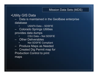 2013 Mission First Track, How GIS Supports USAFA's Civil Engineer ...