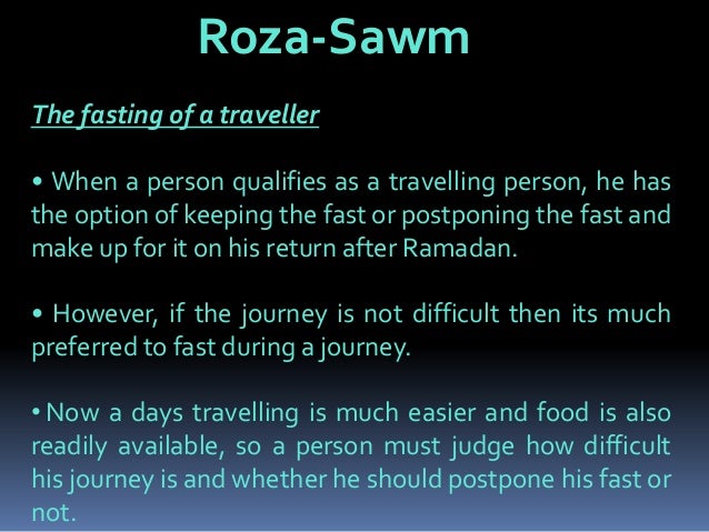 Basics of Roza- Fast- Sawm
