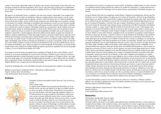 14 15
suishou. Con el tiempo Hinaichigo madura, haciéndose más valiente y demostrando el amor hacia Jun y sus
hermanas. Al final de cada frase acostumbra a decir “na no” (que quiere decir porque) que se complementa
con el “kashira” de Kanaria. Su comida favorita es el daifuku de fresa y el “Filete de flor”, usualmente prepara-
do por Nori.
Ella aparece con Kashiwaba Tomoe, su médium, una chica seria, madura, responsable y vieja amiga de Jun.
Hinaichigo aún tenía el miedo a la soledad por culpa de su antigua dueña Corine Fausset, y un día, al que-
darse sola en casa, no soporta más esa angustia y arrastra a Tomoe al interior de su N-Field, diciéndole que
estarían juntas para siempre. Tomoe intenta hacerla recapacitar, pero Shinku llega en ese momento y desafía
a su hermana a un combate. Hinaichigo se inestabiliza emocionalmente y la ataca con una inmensa cantidad
de energía, que deja a Tomoe en un estado terrible: podría ganar la pelea y quitarle la Rosa Mística a Shinku,
pero a cambio de la vida de su médium. Hinaichigo entiende las circunstancias y decide rendirse, por lo que
automáticamente, Shinku es nombrada ganadora. A pesar de ello, Shinku la deja vivir sin quitarle su Rosa
Mística a cambio de volverse su esclava, la cual termina ayudándola en batallas como la de la alianza entre
Suigintou y Suoseiseki y cuando Suigintou roba la Rosa Mística de esta última. Es quien hace amistad con
Kanaria y madura completamente a finales del manga. Después se presenta a Odille Fausset, quien dice ser la
Medium de Hinaichigo como herencia de su difunta abuela Corine y reclama a la muñeca haciéndola elegir
si va con ella o se queda con Jun. El anillo era en efecto el contrato con la séptima muñeca quien la uso para
llegar a Hinaichigo, quien al final es asesinada por Kirakishou y su cuerpo es parasitado y usado, sin antes lle-
var su Rosa Mística a Shinku y revelar la existencia de Kirakishou.En tales cerca de la batalla final en uno de
los mundos de Kirakishou, Jun y Tomoe encuentran el cuerpo decapitado de Hinaichigo y no es hasta el final
cuando todas reviven después de la última batalla que aparece nuevamente, dejándole una carta de despedida
a Tomoe y va con las demás Rozen Maiden al N-Field.
En el anime ocurren los hechos casi iguales hasta su perdida en El Juego de Alicia contra Shinku y convir-
tiéndose en su sirviente ayudándola en el transcurso de la historia. Variando en que su muerte ocurrida en
la segunda temporada es porque Souseiseki ya murió a manos de Suigintou en El Juego de Alicia, y por regla
ella ya no puede seguir viva ni participar del fallido juego que presentó y su Rosa Mística debe ser extraída y
dada a la ganadora: Shinku. No despierta al final del anime ya que perdió El Juego de Alicia contra una Rozen
Maiden (Shinku) real a comparación de la falsa Barasuishou.
El poder de Hinaichigo hace crecer enredaderas del suelo con las que aprisiona y aplasta a sus enemigos.
Médium: Corine Fausset / Kashiwaba Tomoe / Sakurada Jun (indirectamente)
Espíritu Artificial: Berry bell (Berīberu)
Color predominante: Rosa (inocencia, sinceridad)
Kirakishou
(Kirakishō, Schönen Schneeblüte Kristall, Hermoso Copo de Nieve de
crystal)
Seiyū: Chiemi Chiba
La séptima Rozen Maiden tiene una particular Rosa Blanca en el ojo
derecho, motivo que hace que Shinku al no saber su nombre la prime-
ra y breve vez que la ve la hace llamar “Rosa Blanca”, es una muñeca
que viste toda de blanco, tiene pelo largo algo ondulado y blanco y su
N-Field esta hecho de un gran castillo de cristal blanco, cubierto por
rosas, zarzas y una gran niebla del mismo color. La única muñeca sin
cuerpo, ella explica que Padre dijo que Alicia era un ser astral, y si tenía
cuerpo se haría de ella objeto inútil, por eso a ella la fabrico sin cuer-
po, pero eso tampoco fue suficiente para crear a la niña perfecta. Ella
parasita y obtiene el cuerpo de Hinaichigo, y también obtiene el cuerpo
de Souseiseki para poder materializarse en el mundo real, se presenta
ante Suigintou y le propone que le entregué a su Médium, y ella le da las
Rosas Místicas de las demás y la propia, pero esta la rechaza. Su Médium es Odille Fausset, la cual la convirtió
en su Médium mientras estaba soñando que estaba en un castillo de cristal blanco, y cuando despertó tenía
el anillo y creía que era el de Hinaichigo y por esa razón la busca, encontrándola y llevándola sin querer a su
muerte.
En Rozen Maiden Tales ella es la antagonista, siendo Shinku y Suigintou las protagonistas, ella hace que Jun
del futuro cree a su “propia muñeca” sin saber que era el cuerpo de Souseiseki y la forma en que Kirakishou
podría llegar a ese mundo, lucha contra Shinku y Suigintou quedando bien parejas entre todas, todos luchan
por el motivo de que Jun sea Médium de una de ellas. En mitad de la lucha Suiseiseki llega después de esca-
par de la trampa de Kirakishou, y trata de evitar que no dañen a Kirakishou ya que si rompen el cuerpo de
ella, será el cuerpo de Souseiseki el que rompan, Jun por accidente besa el anillo de Souseiseki y Kirakishou
comienza a perder su cuerpo, siendo realmente el anillo de Souseiseki el que se besó. Todas después están
atrapadas en el mundo de Kirakishou y ella no se muestra ya que no posee cuerpo, dando a explicar que ni
siquiera en su propio N-Field posee cuerpo. Después consigue su medium definitivo quien se convierte en
su nuevo “Padre” el cual es Kaito Toriumi, compañero de Jun. El cual fabrica un pequeño cuerpo temporal
parecido al cuerpo que ella posee, y comienza a fabricar el cuerpo definitivo de Kirakishou y otras muñecas
como “nuevas hermanas” para Kirakishou que la amaran a diferencia de sus hermanas Rozen Maiden, las
cuales hasta ahora son una muñeca con el cabello en forma de afro y usando un miriñaque con una aparien-
cia similar a Hinaichigo y unas muñecas gemelas con el vientre con engranajes. También crea un ejército de
pequeñas Kirakishou como el cuerpo temporal de ella pero sin ojos y rosas con zarzas en su lugar. Secuestra a
Jun, Mitsu, Megu, Youbishi y Odille, siendo Megu a quien utiliza para abducir al resto y obligando a la se-
cuestrada Mitsu crear ropa para Alicia que esta por nacer. En la batalla final Kirakishou se une al cuerpo de
Megu para convertirse en Alicia y tener un cuerpo orgánico, cosa que la misma Megu acepta (dar su cuerpo
a ella) y lucha contra Shinku y Suigintou en la cima del castillo de cristal en el tablero de ajedrez (por sobre
el jardín donde vivieron las Rozen Maidens al ser creadas) y Kirakishou absorbe la rosa mística de la difun-
ta Suiseiseki y termina por absorber la de Kanaria y al final mata a Suigintou atravesándola con cristales,
pero Megu despierta y dice que su vida era para Suigintou, solo su cuerpo seria para Kirakishou y Suigintou
atraviesa con sus alas a Megu matándola y librándola de Kirakishou, la cual cree que fue una vez más abando-
nada por alguien. El mundo de Kirakishou comienza a destruirse en forma de mariposas ya que sus humanos
que usaba para alimentarse se han acabado y ella morirá pronto, y revela que ella creo a Kaito como un padre
reemplazante del que nunca tuvo para crear muñecas hermanas que la amen, ya que sus hermanas reales la
odiaban. Shinku comprende al fin los sentimientos de su hermana y decide darle todas las Rosas místicas,
pero Kirakishou las rechaza, diciendo que ella no puede convertirse en lo que en realidad no es (una niña
perfecta) y decide morir en la soledad, aunque el Jun del futuro aparece diciendo que no está sola, aunque fue
una trampa cuando creo su cuerpo la primera vez, ella es su primera muñeca y es especial, Kirakishou muere
y su rosa mística va con Shinku. Revive al final por el sacrificio de Shinku y Kodougou se transforma en su
cuerpo real definitivo y va junto a las demás Rozen Maiden atreves del espejo al N-Field.
El poder de Kirakishou consta de usar zarzas blancas las cuales saca a montones y embisten, enrollan y
golpean, usa rosas blancas gigantes para comer a los demás y parasita a las muñecas, usa el cristal para crear
ilusiones respecto al ambiente del lugar.
Médium: Odille Fausset (temporalmente) / Kaito Toriumi (definitivo)
Espíritu Artificial:
Color predominante: Blanco (pureza, luz)
Barasuishou
(Barasuishou, Rosenkristall, Rosa de cristal)
Seiyū: Saori Gotō - Voz en inglés: Tara Platt
Personaje exclusivo del anime. Es una muñeca fabricada por Enju, el aprendiz de Rozen, y se hace pasar por
la séptima Rozen Maiden. Está vestida de lavanda y da la impresión de no tener ningún tipo de personalidad
o sentimientos. Ella lucha con una calma perturbadora, y parece utilizar una gran cantidad de energía. Su
aparición en la segunda temporada anuncia el inicio del Juego de Alicia, ya que todas las Rozen Maiden por
 
