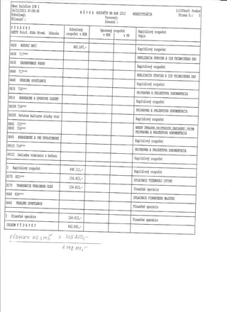 Rozpočet Zalužice 2012