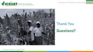  Presentation at the 95th Governing Board meeting (Program Committee) By Research Program : Asia