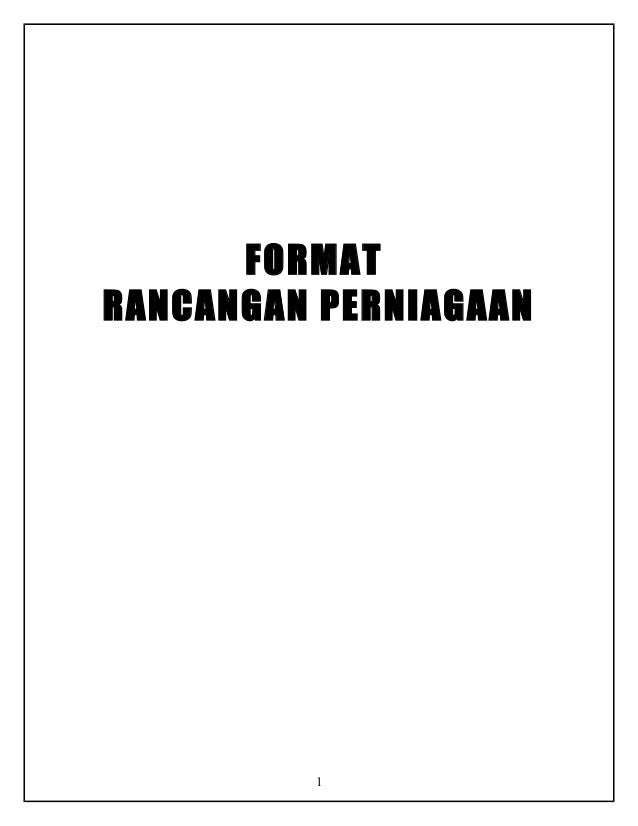 Format kertas kerja perniagaan makanan Format kertas kerja perniagaan makanan