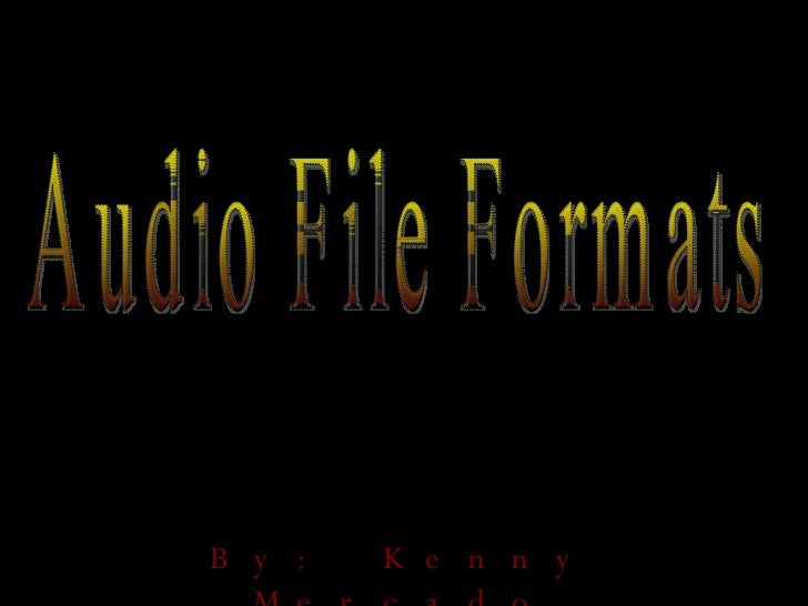 Audio File Formats