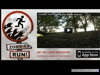 Screenshot: Webseite „Zombies, Run!“| Link
 
