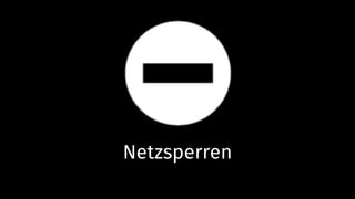 Netzsperren
 