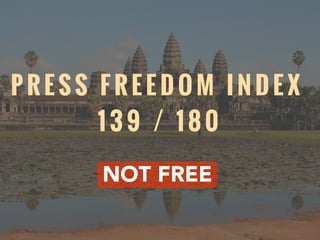 P R E S S F R E E D O M I N D E X
1 3 9 / 1 8 0
NOT FREE
 