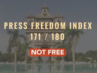 P R E S S F R E E D O M I N D E X
1 7 1 / 1 8 0
NOT FREE
 