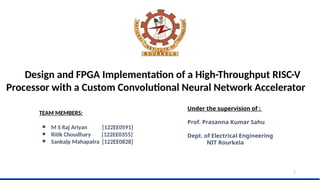 It is a research project on convolution neural network on risc V ...