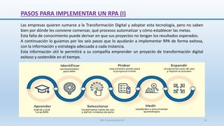 RPA AUTOMATIZACIÓN ROBÓTICA DE PROCESOS | PPTX