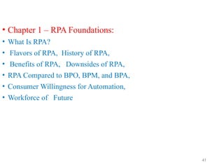 RPA1_ROBOTIC PROCESS AUTOMATION introduction | PPTX
