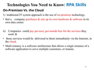 RPA1_ROBOTIC PROCESS AUTOMATION introduction | PPTX
