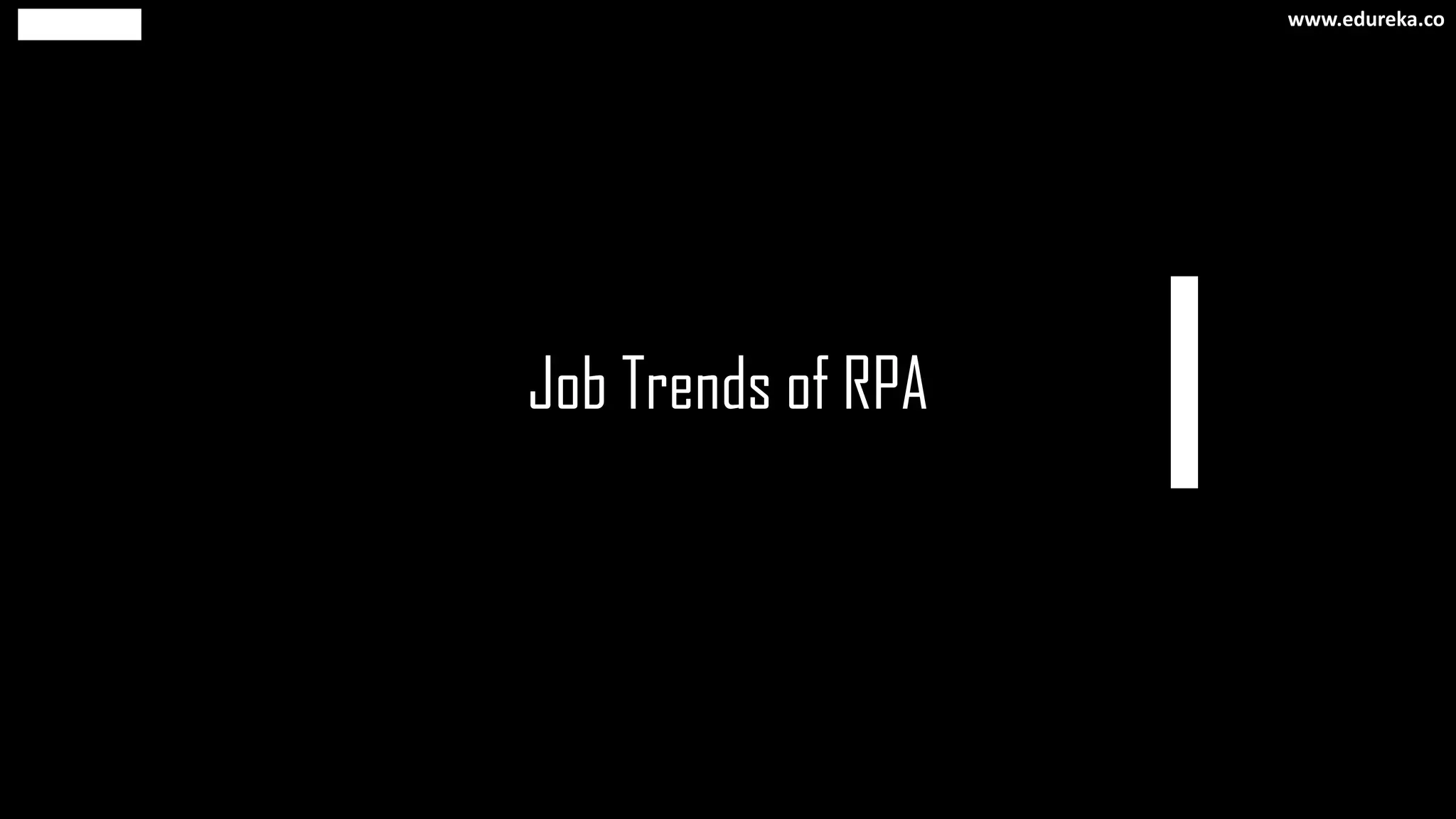 Job Trends of RPA
www.edureka.co
 