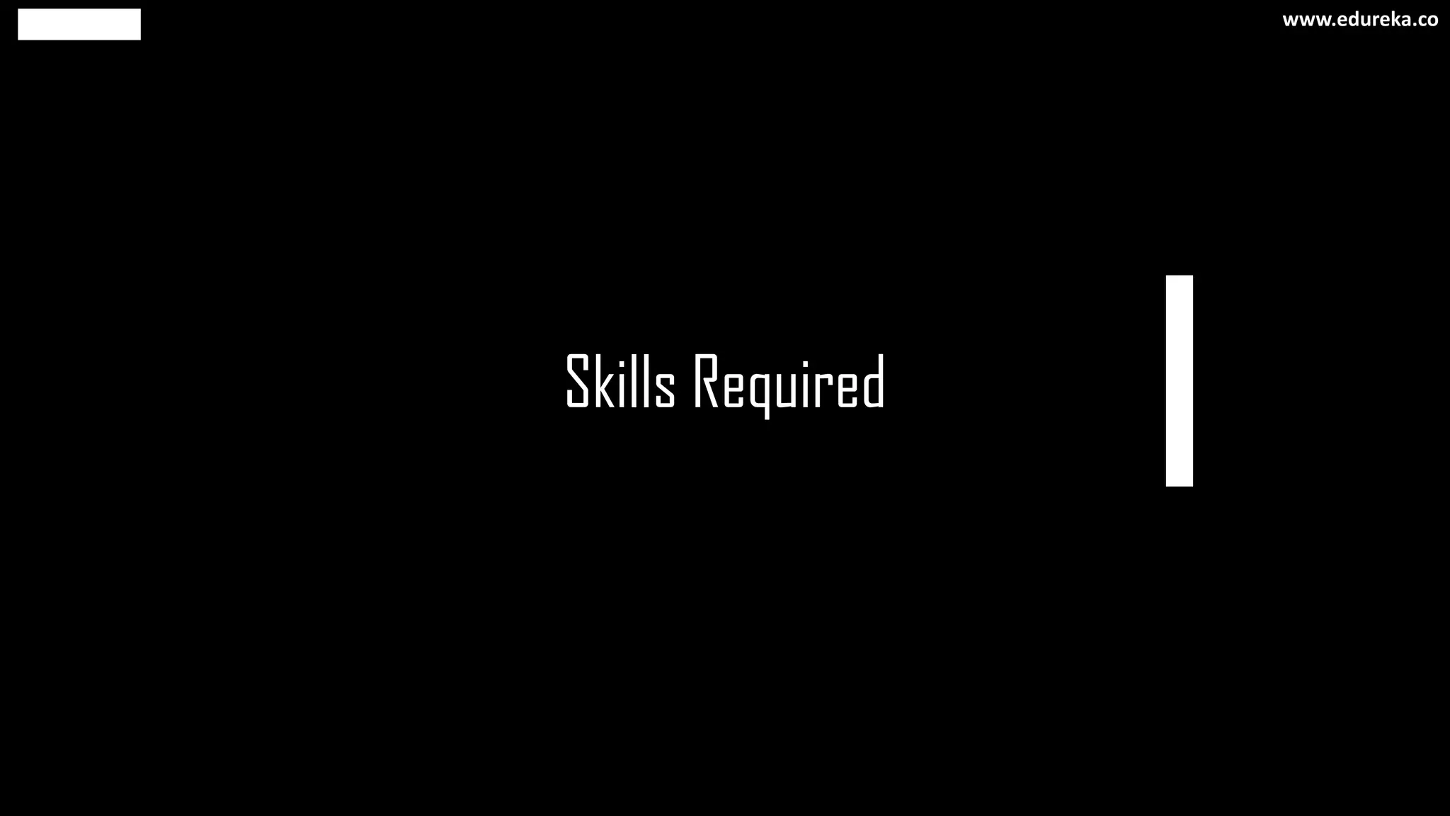 Skills Required
www.edureka.co
 