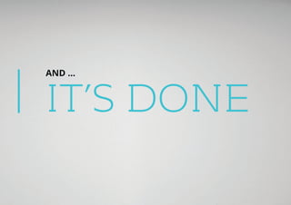 www.chazeypartners.com20
AND ...
IT’S DONE
 