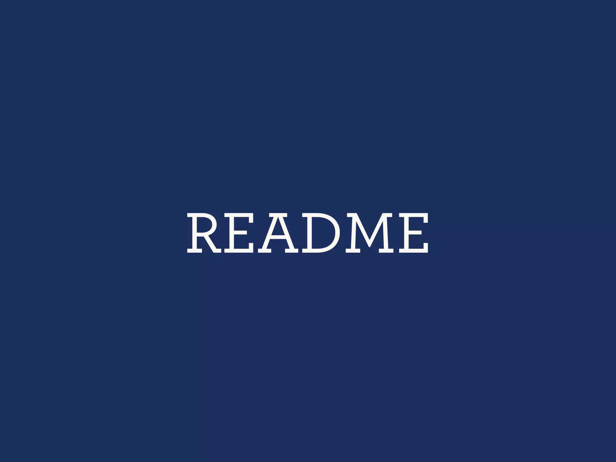 README
 