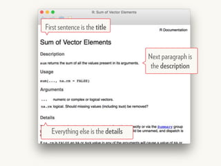 First sentence is the title
Next paragraph is
the description
Everything else is the details
 
