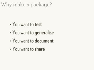 R package development, create your own package isabella gollini | PDF