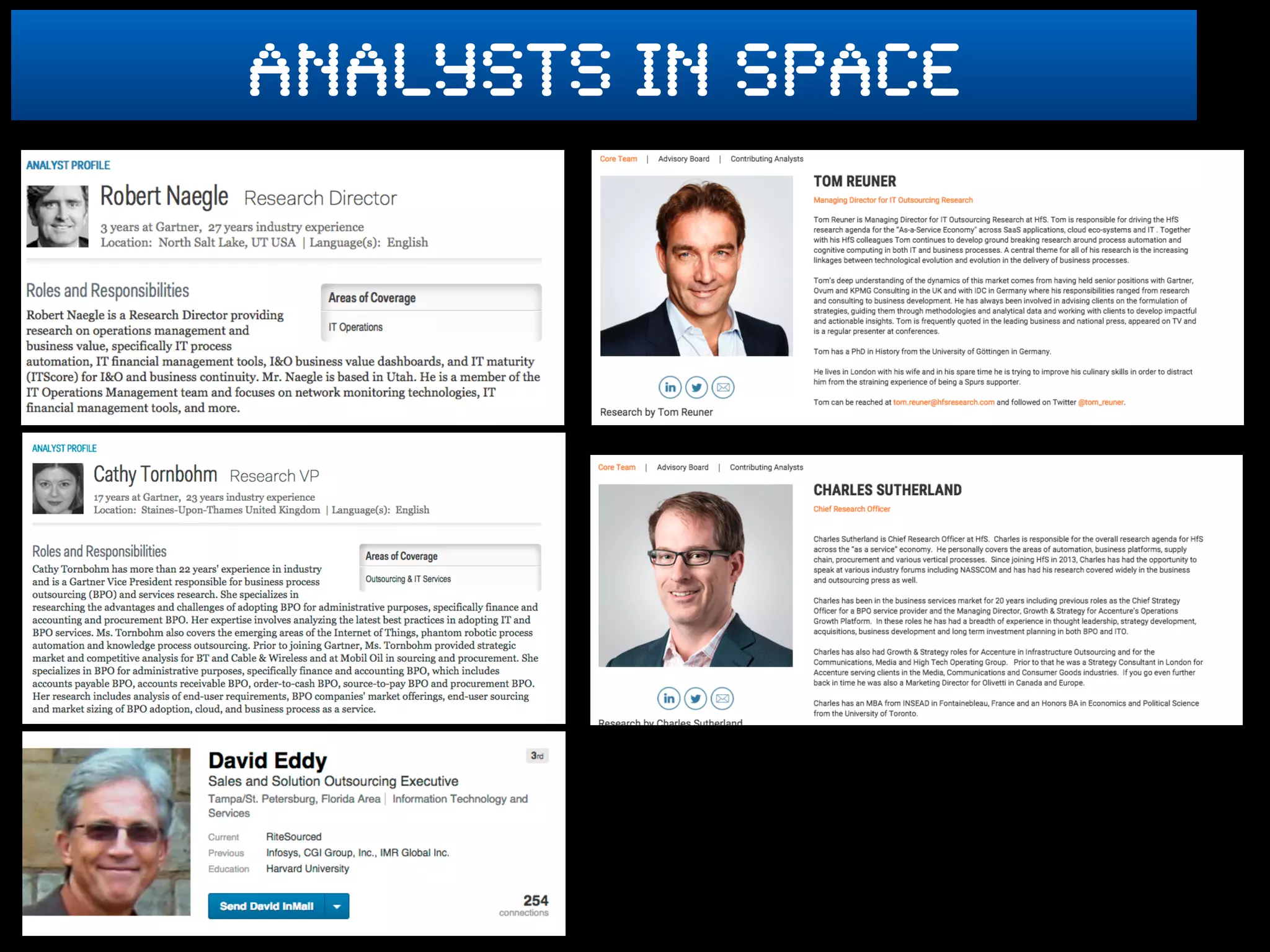 analysts in space