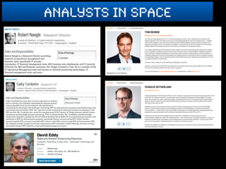 analysts in space
 