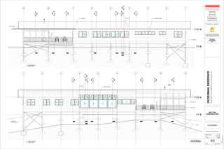 12345671012
1
A6
Roof Plan
8' - 0 3/8"
3
A4
Grade
-3' - 0"
1
A11
4
A4
2
A11
6
A4
5
A4
2
A9
27 26 25 24 1928
20212223
Cross bracing
Earthwise windowsMetal roof
Egress
Alumninum gutter
1 2 3 4 5 6 7 10 12
1
A6
Roof Plan
8' - 0 3/8"
3
A4
Grade
-3' - 0"
1
A11
4
A4
2
A11
6
A4
5
A4
2
A9
15 14 13 12
37
10 9 8 7
5 4 3
30313233343536
Earthwise windows
Screen Porch
Pier assembly
with cross bracing
Grade
Cable railing
Outdoor
fireplace
Egress Egress
Scale
Project number
Date
Drawn by
DICKERMANRESIDENCE
BLACKFORESTROADLUMBERLAND,SULLIVANCOUNTY,NY
AIA, CPHC, LEED AP BD+C, HERS
129 Sawkill Avenue
Milford PA 18337
Office 570 296 0466
Mobile 267 294 9818
richard@richardpedranti.com
www.richardpedranti.com
Licensed in PA, NY, and NJ
BUILDING
DEPARTMENT
SET
Richard Pedranti is a Certified Passive
House Consultant (CPHC) through the
Passive House Institute US (PHIUS)
P A S S I V E H O U S E
NOT FOR
CONSTRUCTION
1/4" = 1'-0"
5/23/20139:00:42AM
A3
East and West Elevations
12-15
DICKERMAN
5-17-13
RBP
1/4" = 1'-0"
1
East Elevation
1/4" = 1'-0"
2
West Elevation
See S drawings for
structural information
 