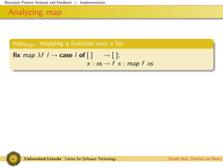 Recursion Pattern Analysis and Feedback