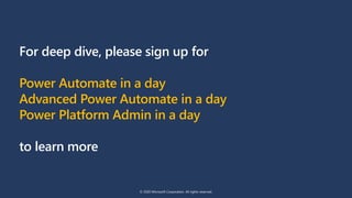 © 2022 Microsoft Corporation. All rights reserved.
Join the Power Automate Community
Power Automate Product Roadmap
Micros...