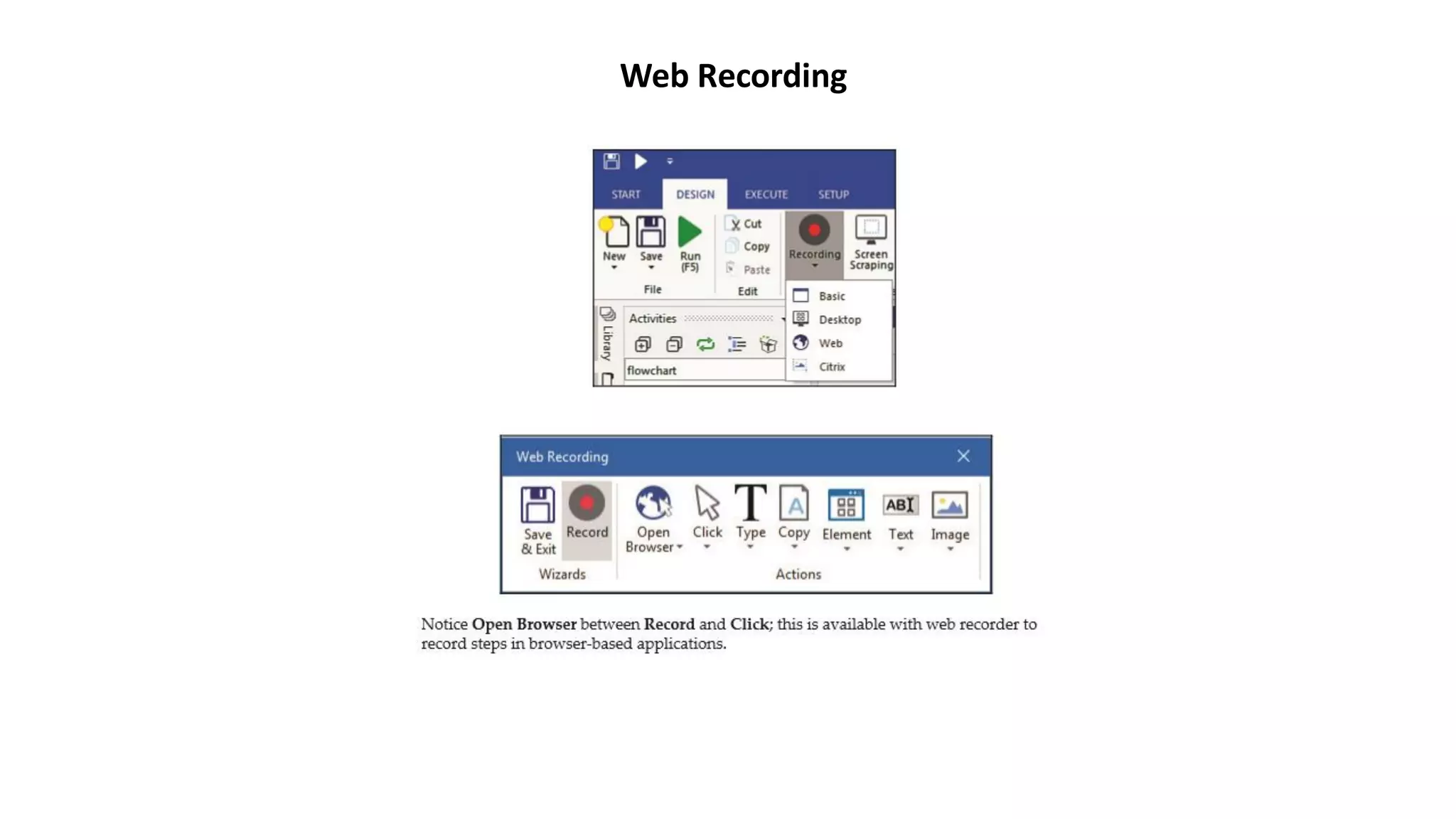 Web Recording
 