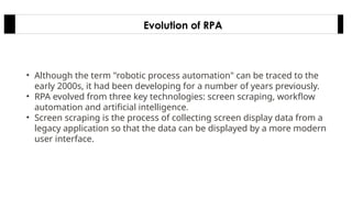 Comprehensive Overview of Robotic Process Automation (RPA) Technology ...