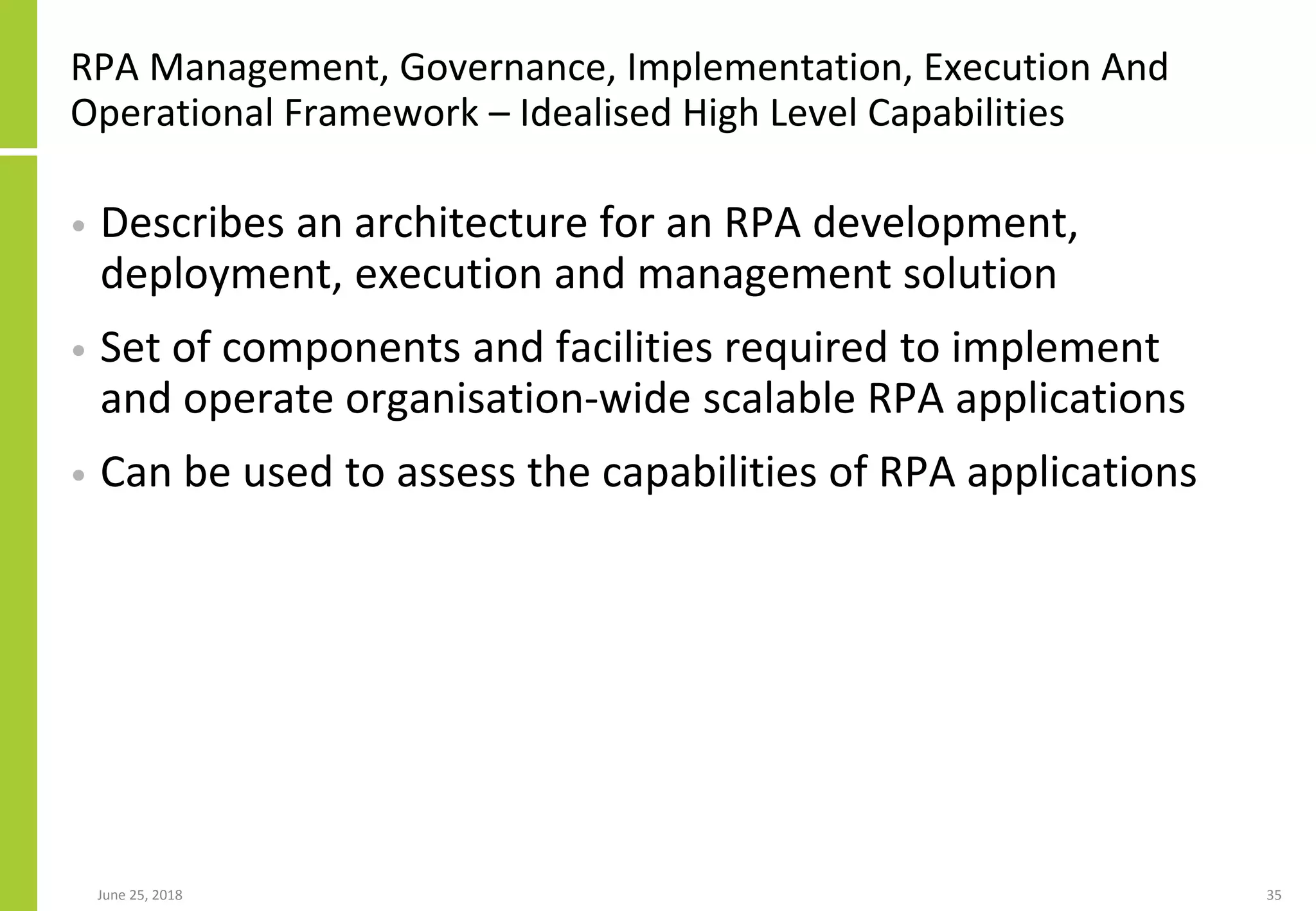 RPA (Robotic Process Automation), POA (Process Oriented Architecture ...