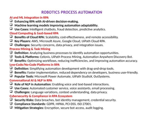 Robotic Process Automation Basics concepts | PPTX